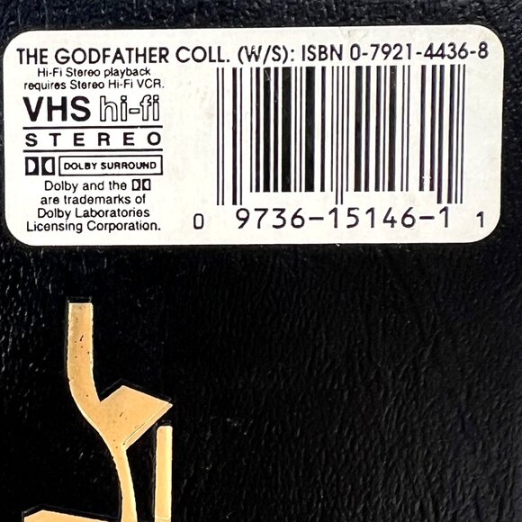 The Godfather Trilogy Widescreen VHS Collection Paramount Dolby Surround 1997 - Picture 3 of 15